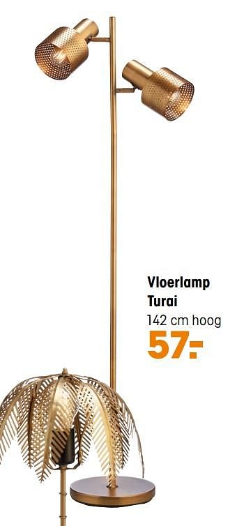 Aanbiedingen Vloerlamp turai - Huismerk - Kwantum - Geldig van 21/06/2021 tot 04/07/2021 bij Kwantum