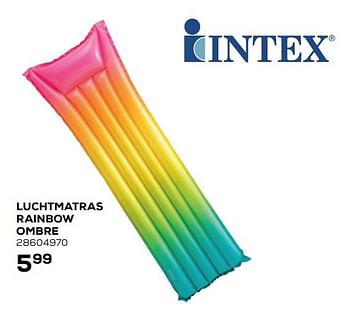 Aanbiedingen Luchtmatras rainbow ombre - Intex - Geldig van 22/06/2021 tot 27/07/2021 bij Supra Bazar
