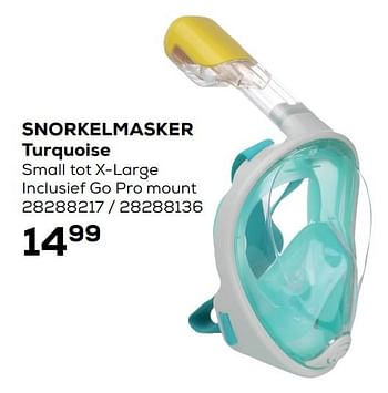Aanbiedingen Snorkelmasker turquoise - Huismerk - Supra Bazar - Geldig van 22/06/2021 tot 27/07/2021 bij Supra Bazar
