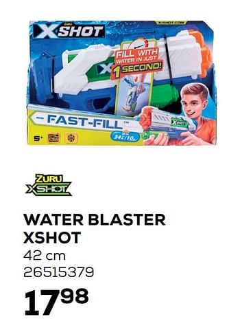Aanbiedingen Water blaster xshot - Zuru - Geldig van 22/06/2021 tot 27/07/2021 bij Supra Bazar
