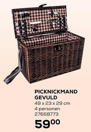 Aanbiedingen Picknickmand gevuld - Cosy &amp; Trendy - Geldig van 22/06/2021 tot 27/07/2021 bij Supra Bazar