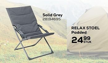Aanbiedingen Relax-stoel padded - solid grey - Huismerk - Supra Bazar - Geldig van 22/06/2021 tot 27/07/2021 bij Supra Bazar