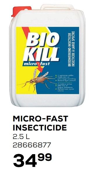 Aanbiedingen Bsi micro-fast insecticide - BSI - Geldig van 22/06/2021 tot 27/07/2021 bij Supra Bazar