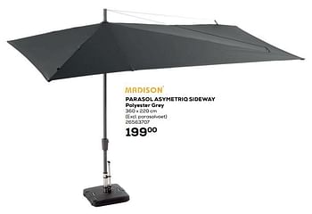 Aanbiedingen Madison parasol asymetriq sideway - Madison - Geldig van 22/06/2021 tot 27/07/2021 bij Supra Bazar