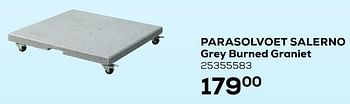 Aanbiedingen Parasolvoet salerno grey hammered graniet - Platinum Casual Living - Geldig van 22/06/2021 tot 27/07/2021 bij Supra Bazar