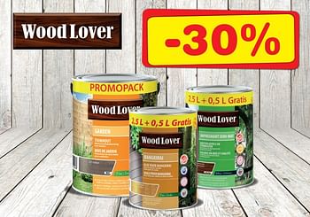 Aanbiedingen -30% woodlover - Woodlover - Geldig van 22/06/2021 tot 27/07/2021 bij Supra Bazar