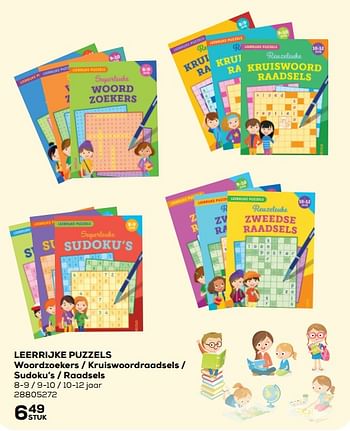 Aanbiedingen Leerrijke puzzels woordzoekers - kruiswoordraadsels - sudoku`s - raadsels - Huismerk - Supra Bazar - Geldig van 22/06/2021 tot 27/07/2021 bij Supra Bazar