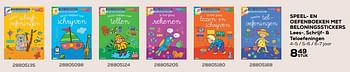 Aanbiedingen Speel- en oefenboeken met beloningsstickers lees-, schrijf- + teloefeningen - Huismerk - Supra Bazar - Geldig van 22/06/2021 tot 27/07/2021 bij Supra Bazar