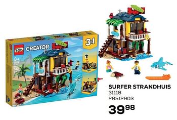 Aanbiedingen Surfer strandhuis 31118 - Lego - Geldig van 22/06/2021 tot 27/07/2021 bij Supra Bazar