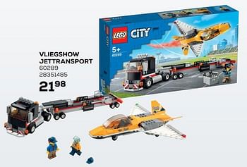 Aanbiedingen Vliegshow jettransport 60289 - Lego - Geldig van 22/06/2021 tot 27/07/2021 bij Supra Bazar