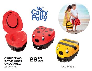 Aanbiedingen Jippie`s wcpotje voor onderweg - My Carry Potty - Geldig van 22/06/2021 tot 27/07/2021 bij Supra Bazar