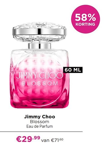 Aanbiedingen Jimmy choo blossom eau de parfum - Jimmy Choo - Geldig van 21/06/2021 tot 04/07/2021 bij Ici Paris XL