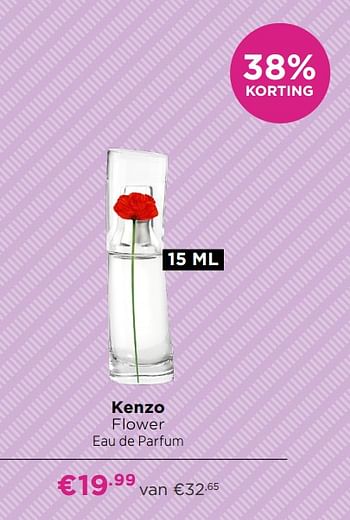 Aanbiedingen Kenzo flower eau de parfum - Kenzo - Geldig van 21/06/2021 tot 04/07/2021 bij Ici Paris XL