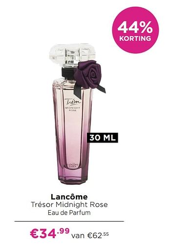 Aanbiedingen Lancôme trésor midnight rose eau de parfum - Lancome - Geldig van 21/06/2021 tot 04/07/2021 bij Ici Paris XL