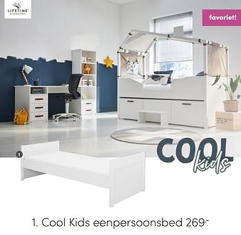 Aanbiedingen Cool kids eenpersoonsbed - Cool Kids - Geldig van 27/06/2021 tot 03/07/2021 bij Baby & Tiener Megastore