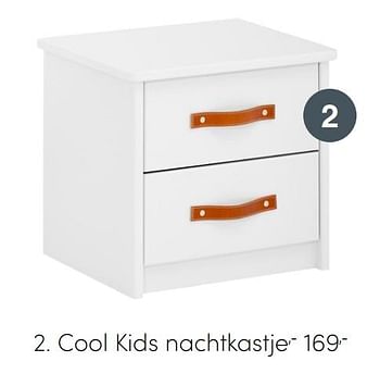 Aanbiedingen Cool kids nachtkastje - Cool Kids - Geldig van 27/06/2021 tot 03/07/2021 bij Baby & Tiener Megastore