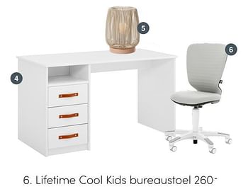 Aanbiedingen Lifetime cool kids bureaustoel - Lifetime - Geldig van 27/06/2021 tot 03/07/2021 bij Baby & Tiener Megastore