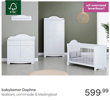 Aanbiedingen Babykamer daphne - Huismerk - Baby &amp; Tiener Megastore - Geldig van 27/06/2021 tot 03/07/2021 bij Baby & Tiener Megastore