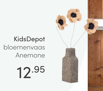 Aanbiedingen Kidsdepot bloemenvaas anemone - KidsDepot  - Geldig van 27/06/2021 tot 03/07/2021 bij Baby & Tiener Megastore