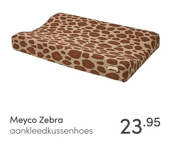 Aanbiedingen Meyco zebra aankleedkussenhoes - Meyco - Geldig van 27/06/2021 tot 03/07/2021 bij Baby & Tiener Megastore