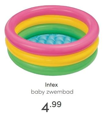 Aanbiedingen Intex baby zwembad - Intex - Geldig van 27/06/2021 tot 03/07/2021 bij Baby & Tiener Megastore