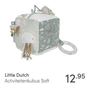 Aanbiedingen Little dutch activiteitenkubus soft - Little Dutch - Geldig van 27/06/2021 tot 03/07/2021 bij Baby & Tiener Megastore