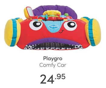 Aanbiedingen Playgro comfy car - Playgro - Geldig van 27/06/2021 tot 03/07/2021 bij Baby & Tiener Megastore