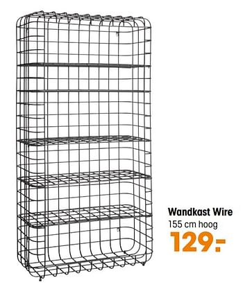 Aanbiedingen Wandkast wire - Huismerk - Kwantum - Geldig van 05/07/2021 tot 18/07/2021 bij Kwantum