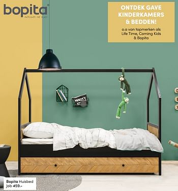 Aanbiedingen Bopita huisbed job - Bopita - Geldig van 04/07/2021 tot 10/07/2021 bij Baby & Tiener Megastore