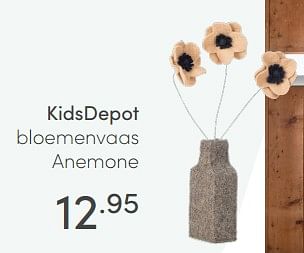 Aanbiedingen Kidsdepot bloemenvaas anemone - KidsDepot  - Geldig van 04/07/2021 tot 10/07/2021 bij Baby & Tiener Megastore