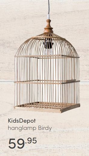 Aanbiedingen Kidsdepot hanglamp birdy - KidsDepot  - Geldig van 04/07/2021 tot 10/07/2021 bij Baby & Tiener Megastore