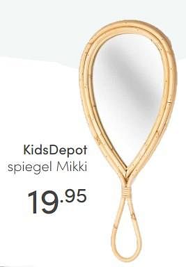 Aanbiedingen Kidsdepot spiegel mikki - KidsDepot  - Geldig van 04/07/2021 tot 10/07/2021 bij Baby & Tiener Megastore
