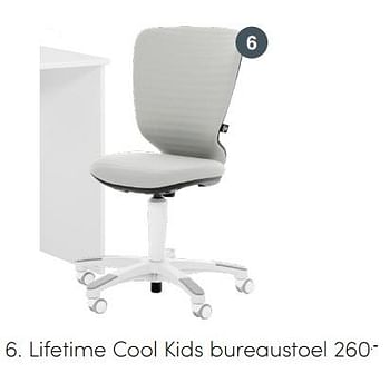Aanbiedingen Lifetime cool kids bureaustoel - Lifetime - Geldig van 04/07/2021 tot 10/07/2021 bij Baby & Tiener Megastore