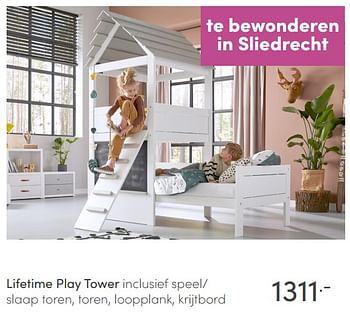 Aanbiedingen Lifetime play tower - Lifetime - Geldig van 04/07/2021 tot 10/07/2021 bij Baby & Tiener Megastore