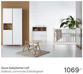 Aanbiedingen Quax babykamer loft - Quax - Geldig van 04/07/2021 tot 10/07/2021 bij Baby & Tiener Megastore