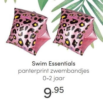 Aanbiedingen Swim essentials panterprint zwembandjes - Swim Essentials - Geldig van 04/07/2021 tot 10/07/2021 bij Baby & Tiener Megastore