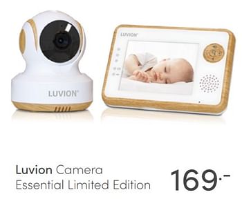 Aanbiedingen Luvion camera essential limited edition - Luvion - Geldig van 04/07/2021 tot 10/07/2021 bij Baby & Tiener Megastore