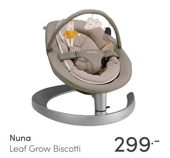 Aanbiedingen Nuna leaf grow biscotti - Nuna - Geldig van 04/07/2021 tot 10/07/2021 bij Baby & Tiener Megastore