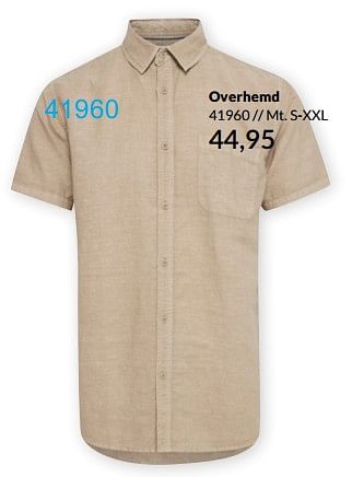 Aanbiedingen Overhemd - Solid - Geldig van 25/05/2021 tot 31/08/2021 bij Bonaparte