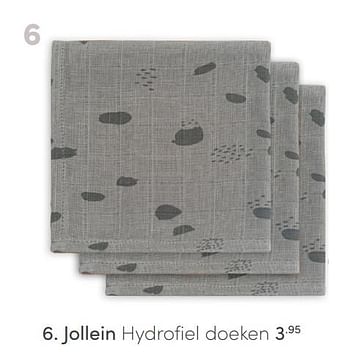 Aanbiedingen Jollein hydrofiel doeken - Jollein - Geldig van 04/07/2021 tot 10/07/2021 bij Baby & Tiener Megastore