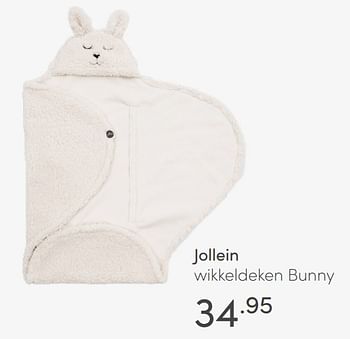 Aanbiedingen Jollein wikkeldeken bunny - Jollein - Geldig van 04/07/2021 tot 10/07/2021 bij Baby & Tiener Megastore
