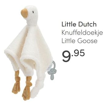 Aanbiedingen Little dutch knuffeldoekje little goose - Little Dutch - Geldig van 04/07/2021 tot 10/07/2021 bij Baby & Tiener Megastore