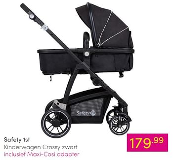 Aanbiedingen Safety 1st kinderwagen crossy zwart - Maxi-cosi - Geldig van 04/07/2021 tot 10/07/2021 bij Baby & Tiener Megastore