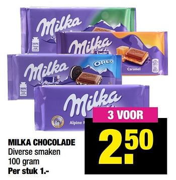 Aanbiedingen Milka chocolade - Milka - Geldig van 05/07/2021 tot 18/07/2021 bij Big Bazar