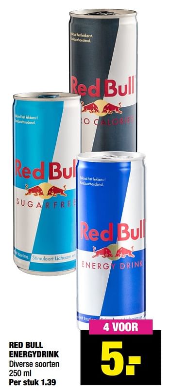 Aanbiedingen Red bull energydrink - Red Bull - Geldig van 05/07/2021 tot 18/07/2021 bij Big Bazar