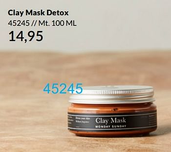 Aanbiedingen Clay mask detox - Huismerk - Bonaparte - Geldig van 25/05/2021 tot 31/08/2021 bij Bonaparte