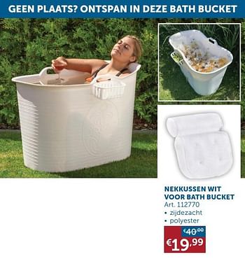 Aanbiedingen Nekkussen wit voor bath bucket - Geldig van 20/07/2021 tot 16/08/2021 bij Zelfbouwmarkt