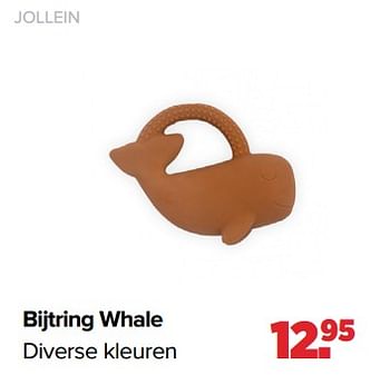Aanbiedingen Bijtring whale - Jollein - Geldig van 05/07/2021 tot 31/07/2021 bij Baby-Dump