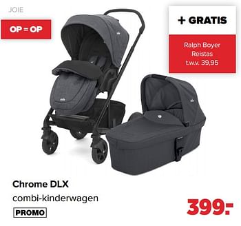Aanbiedingen Chrome dlx combi-kinderwagen - Joie - Geldig van 05/07/2021 tot 31/07/2021 bij Baby-Dump