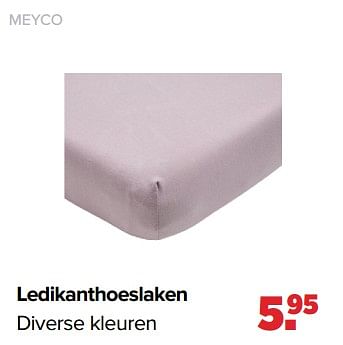 Aanbiedingen Ledikanthoeslaken - Meyco - Geldig van 05/07/2021 tot 31/07/2021 bij Baby-Dump